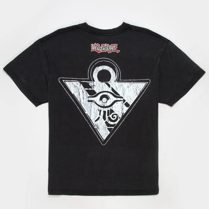 Yu-Gi-Oh Yugi Muto Print Vintage Wash Graphic T-Shirt Millennium Puzzle Anime Cartoon Men Women Kids Short Sleeve Streetwear Tee