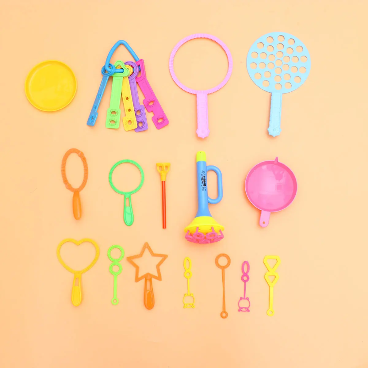 Ensemble de soufflage de bulles pour enfants, 26 pièces, drôle avec plateaux, poignée Durable pour plage, piscine, fête, plein air, fabrication de bulles, bâton d'eau