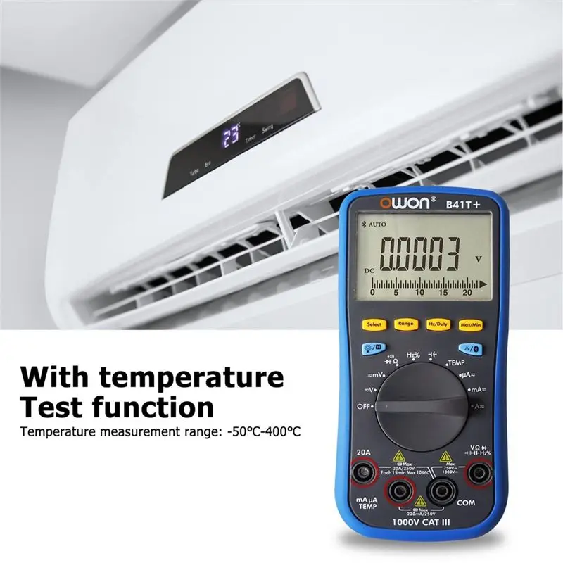 M85K  B41T+ 4 1/2 Multifunction Digital Multimeter with Bluetooth True RMS Backlight Voltage and Current Test Meter