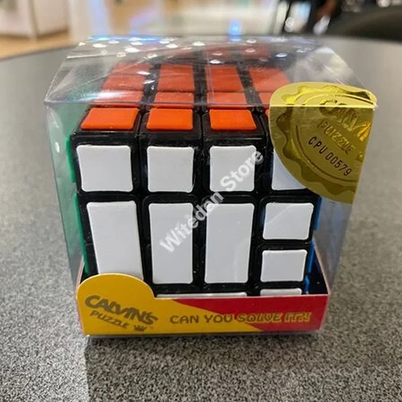 Calvin's Evgeniy Dia-Cube-4 Bandaged 4x4x4 magiczna kostka Neo szybkość zawodowa Twisty Puzzle łamigłówki edukacyjne zabawki