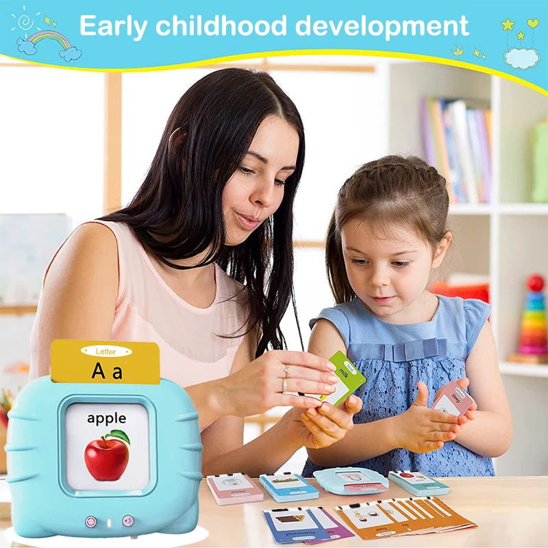 Talking Flash Cards for Toddlers 224 Sight Words Flash Cards Kids English Language Electronic Book Kids Educational Learning Toy