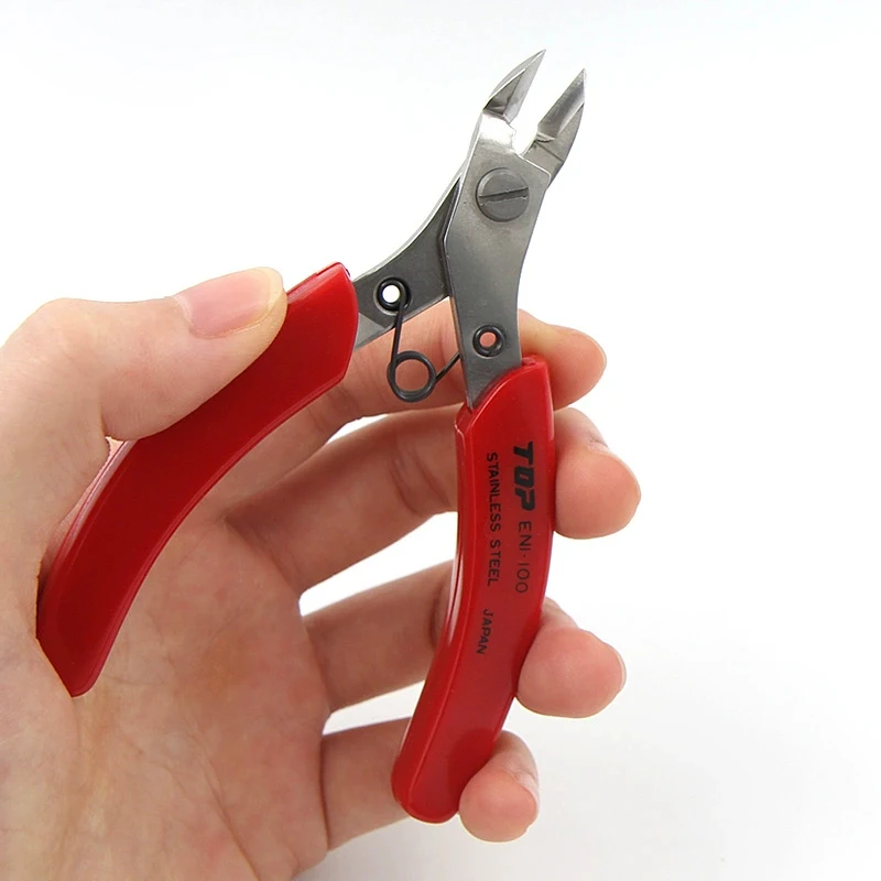 TOP ENI-100/ENI-115 Stainless Steel Diagonal Pliers Cutting Nippers for Handmade/Precision Electronic/Jewelry Craft Hand Tools