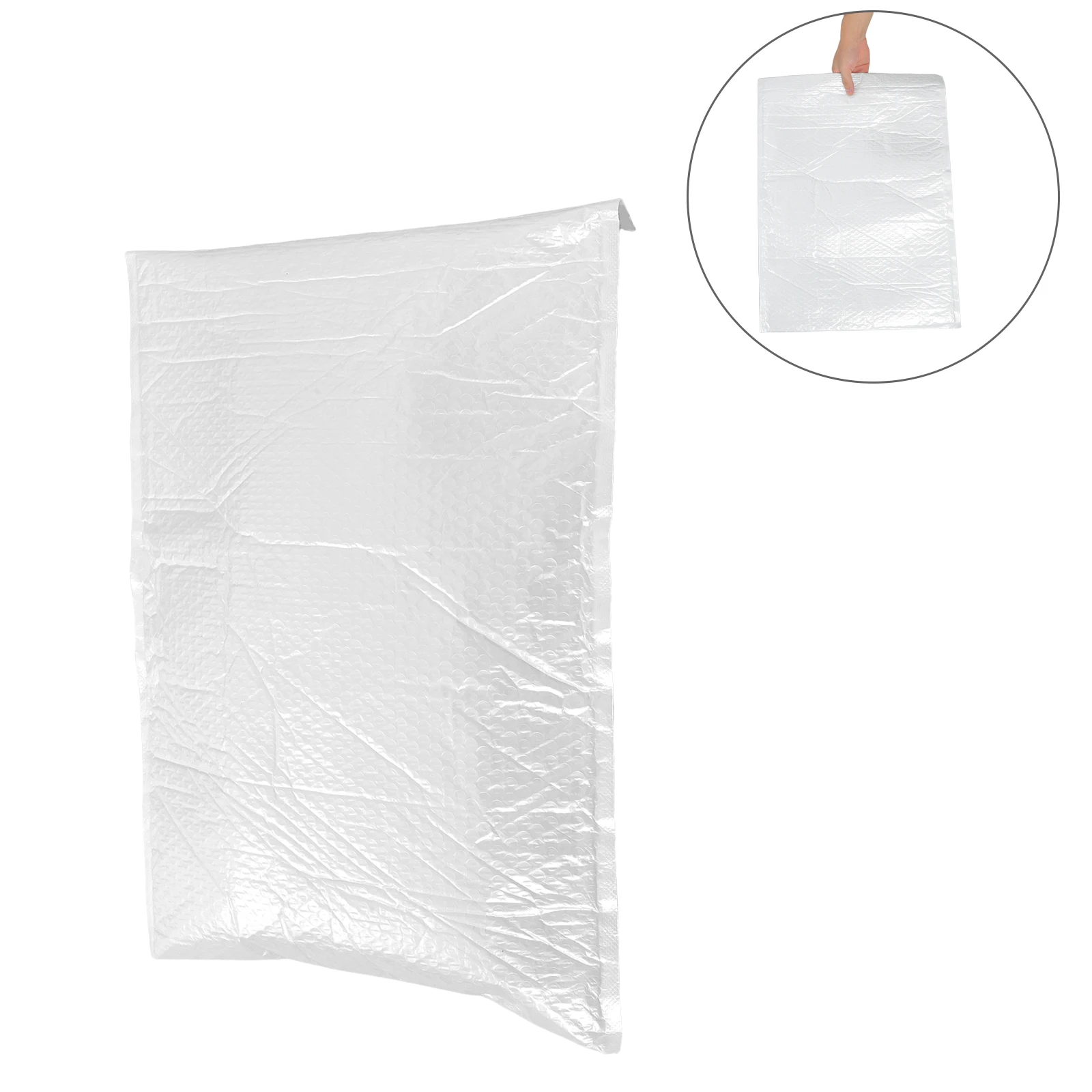 

10 PCS Jewelry Waterproof Packaging Bag Clothing Shipping Bags for Small Bubble Mailer Shirt Mailers White