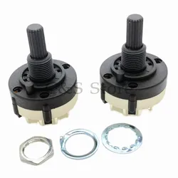 1pcs RS26 1 Pole Position 12 Selectable Band Rotary Channel Selector Switch Single Deck Rotary Switch Band Selector