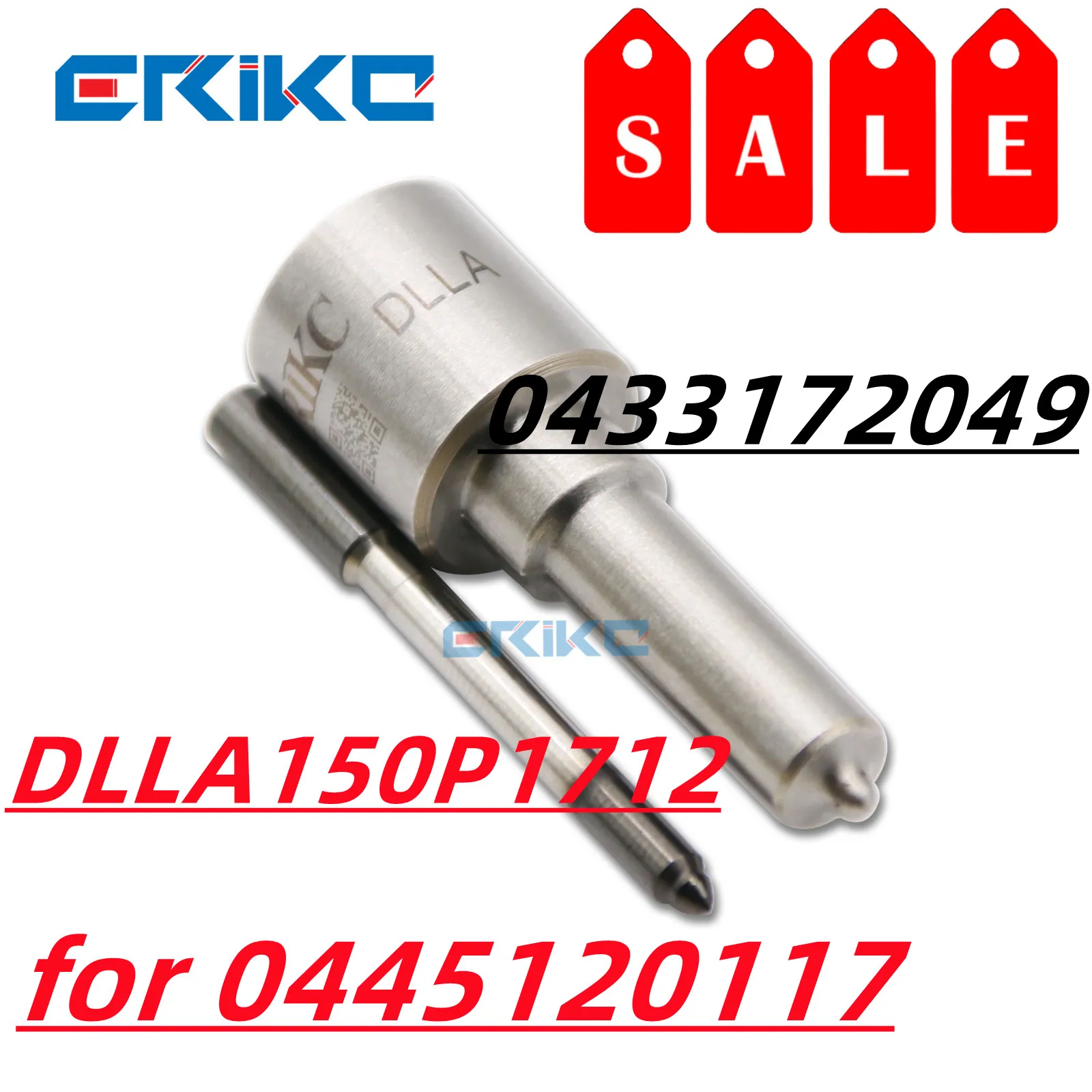 

ERIKC DLLA150P1712 0433172049 Diesel Fuel Nozzles DLLA 150P 1712 Oil Pump Nozzle Set DLLA 150P1712 for 0445120117