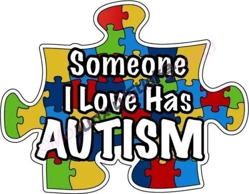 With Autism Alert Stickers Car Laptop Helmet Sticker Surfboard Decoration Polyethylene Rearview Mirror Decals