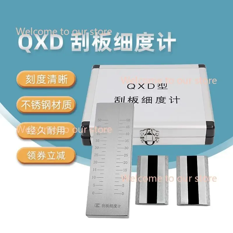 QXD Single Groove Fineness Gauge Grindometer Fineness Meter 0-25 0-50 0-100 0-150 1pc