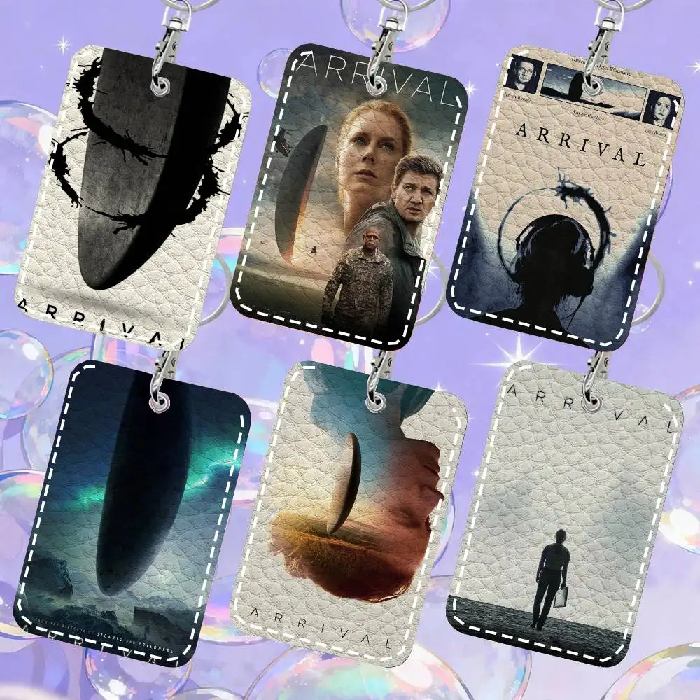 

Кожаный брелок-картхолдер A-Arrival Heptapod SciFi Alien Movie: чехол для карт, ключница, держатель для пропускных карт, кольцо для ключей