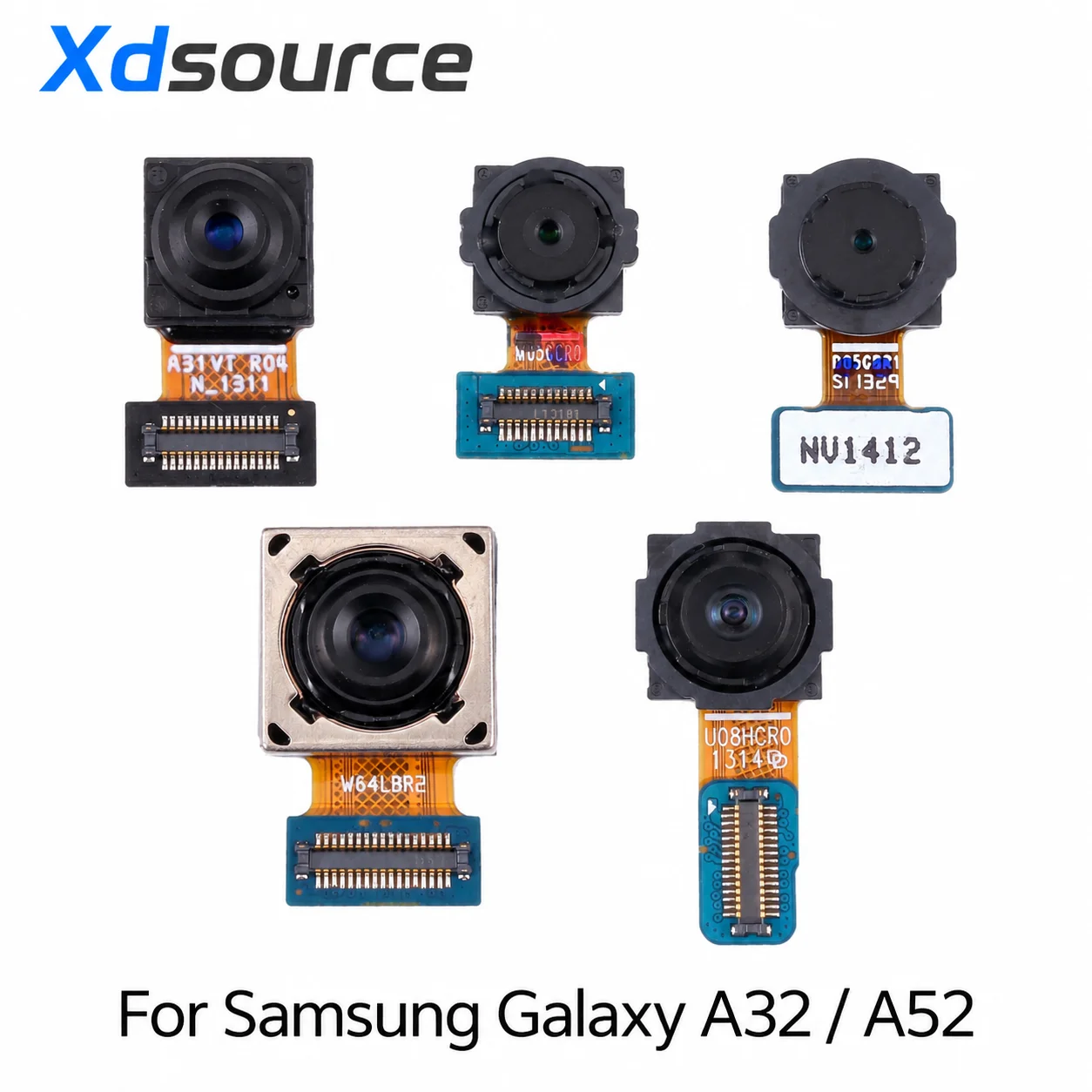Camera Set For Samsung Galaxy A32 A52 (Depth + Macro + Wide + Main Camera + Front Camera)
