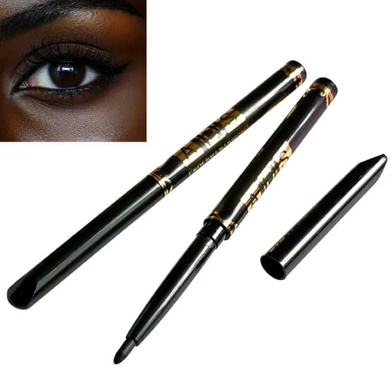 2Pcs Waterproof Black Brown Eyeliner Pencils - Smudge-Proof, Long-Lasting & Beginner-Friendly Smooth High Pigmented Eye Makeup
