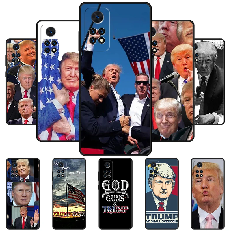 Republican President Donald Trump Building Phone Case For Redmi Note 11 EPro 11S 10T 9S Promax 8 Xiaomi 11 12X 12S Ultra Cover