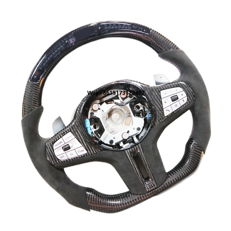 

Custom LED Dry Carbon Fiber Racing Steering Wheel for G20 G28 G30 G38 X3 X5 Series