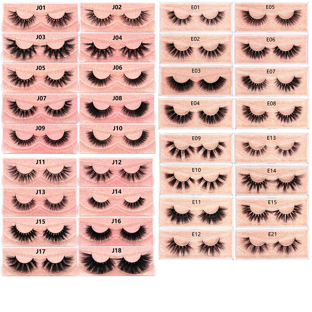 Mink Lashes Wholesale Items For Business 5/10/20/30/45/60/80/110pcs Natural Soft Fluffy Eyelash Extension Mink False Eyelashes