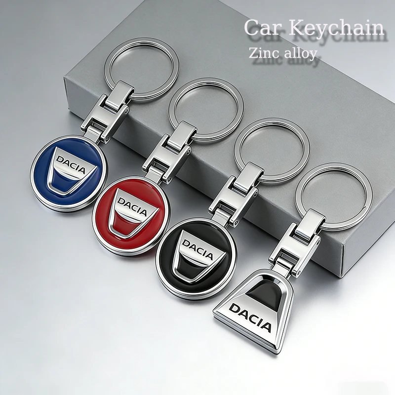Llavero con emblema de coche, accesorios de Metal para llavero, para Dacia Duster Sandero Bigster Dokker Jogger Logan Stepway Lodgy MCV 2019, 1 ud.