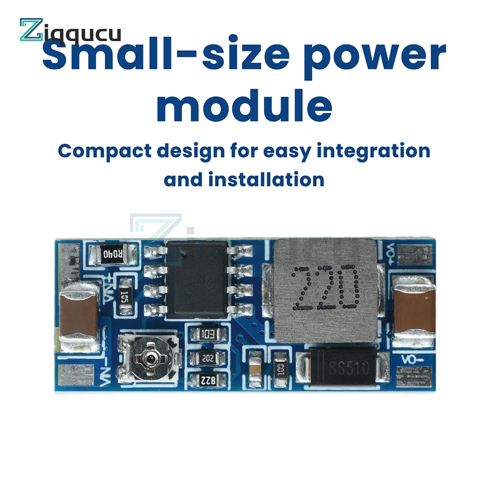 Adjustable DC-DC Step-down Module 8-100V to 5-20V Power Module High Current 2A Small Volume for Electronics