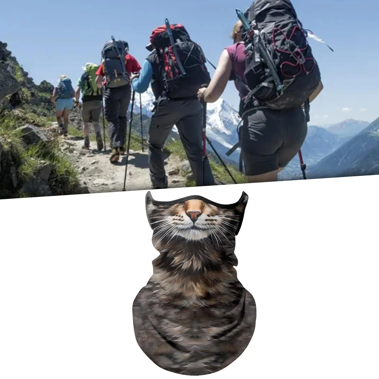 Bufanda transpirable con protección solar para el cuello, máscara refrescante fina para viajes, senderismo, acampada y uso diario