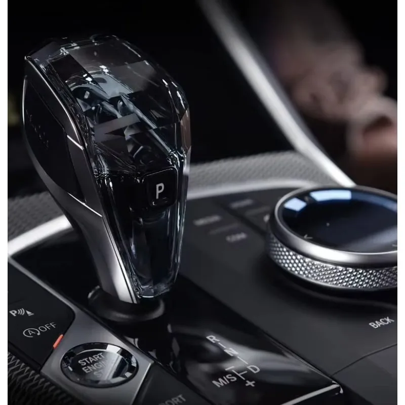 Suitable for BMW's entire range of interchangeable crystal shift lever body kit, three piece car diamond crystal shift lever