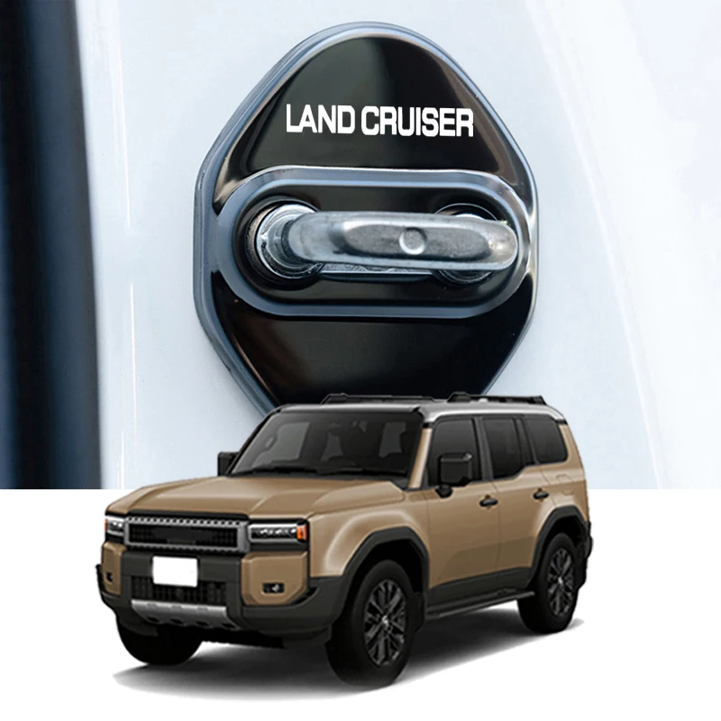 حافظة واقية لقفل باب السيارة ، ملصق مانع للصدأ ، ديكور جديد ، لاند كروزر ، رانكل واي ، TRJ250W ، GDJ250W ، 4 way #1