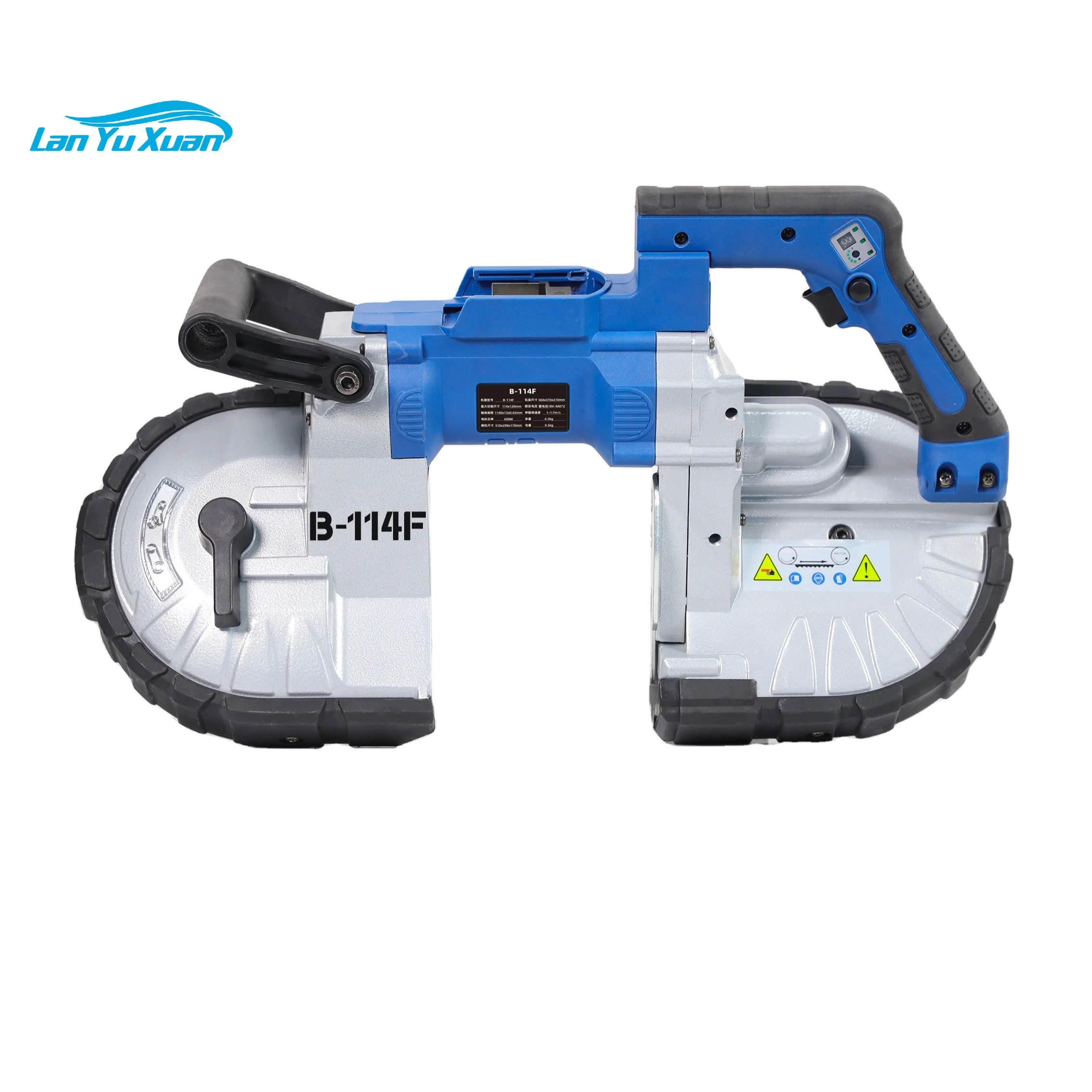 Mini  Electric Metal Band Saw Machine Hand-held Wood Cutting machine  Small Band Saw Home Use B-114F