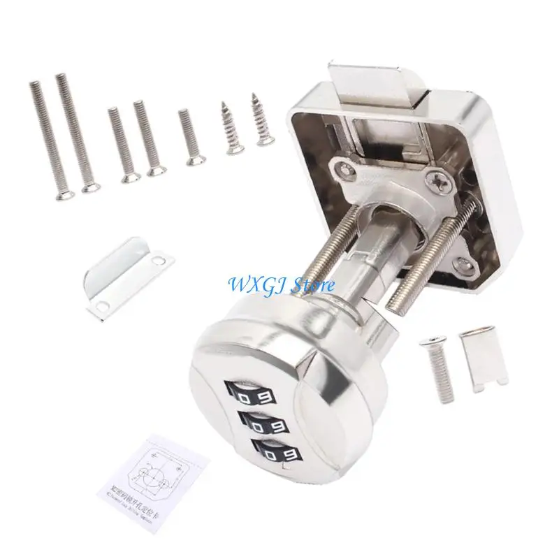 

37JE RVs Морской замок для лодок с настраиваемым паролем Водонепроницаемый металлический замок для ящика для домашней яхты