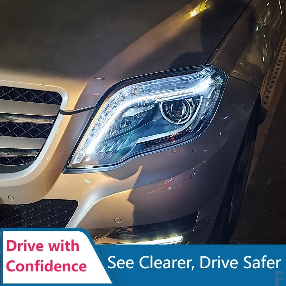 Upgraded Car Front Lamps for Benz Glk 2013-2015 Auto Headlights Assembly High Configuration Led Projector Lens Tool Accessories
