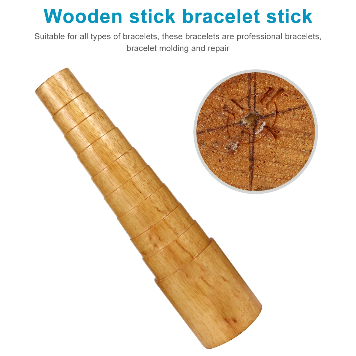 

Jewelry Bracelet Plastic Surgery Tool Sizer Measurement Wooden Measuring Mandrel