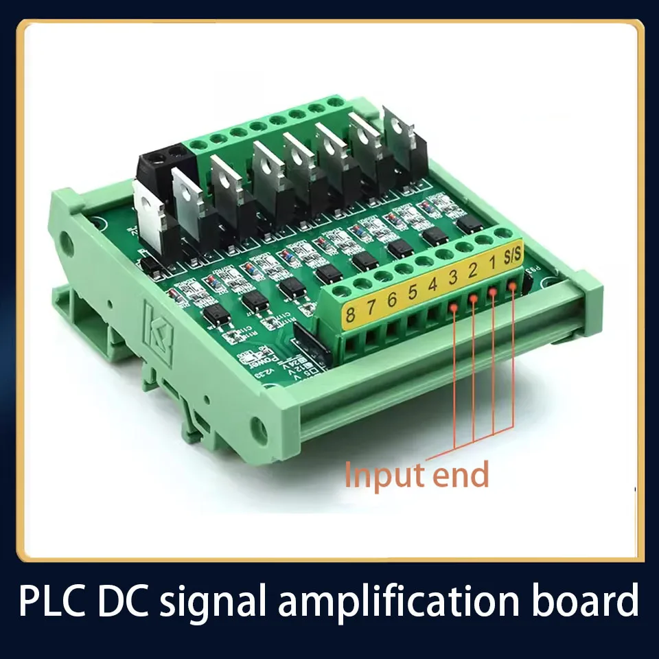 IO card microcontroller PLC DC signal amplification board PNP to NPN optocoupler isolation solid-state relay transistor