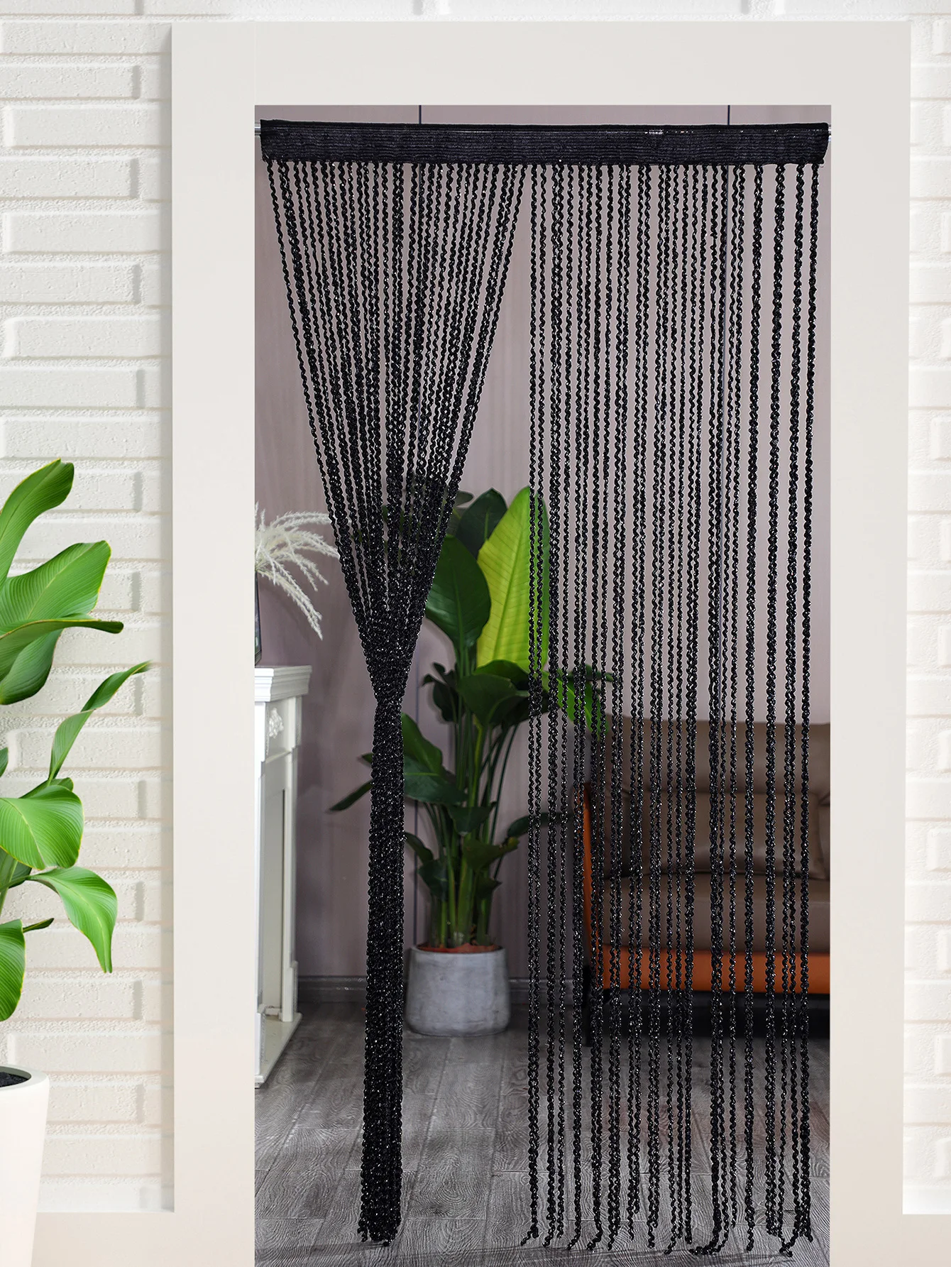 Thread curtain thickened living room entrance partition curtain Wedding door curtain tassel curtain children\'s room decoration