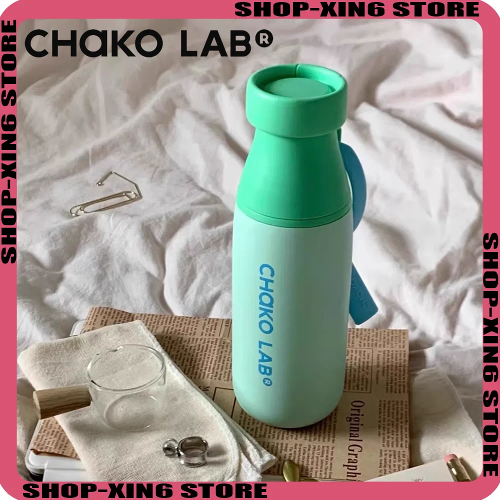 

ChakolabStainless Steel Large Capacity Cold Insulation Cup Double Drinking Cup Portable Straw Cup Milk Bottle Office Study Gif