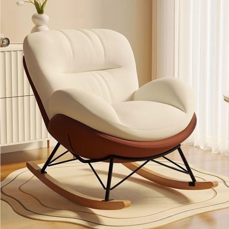 

Rocking chair Internet celebrity balcony Living room leisure recliner Rocking lazy home sofa Single sofa