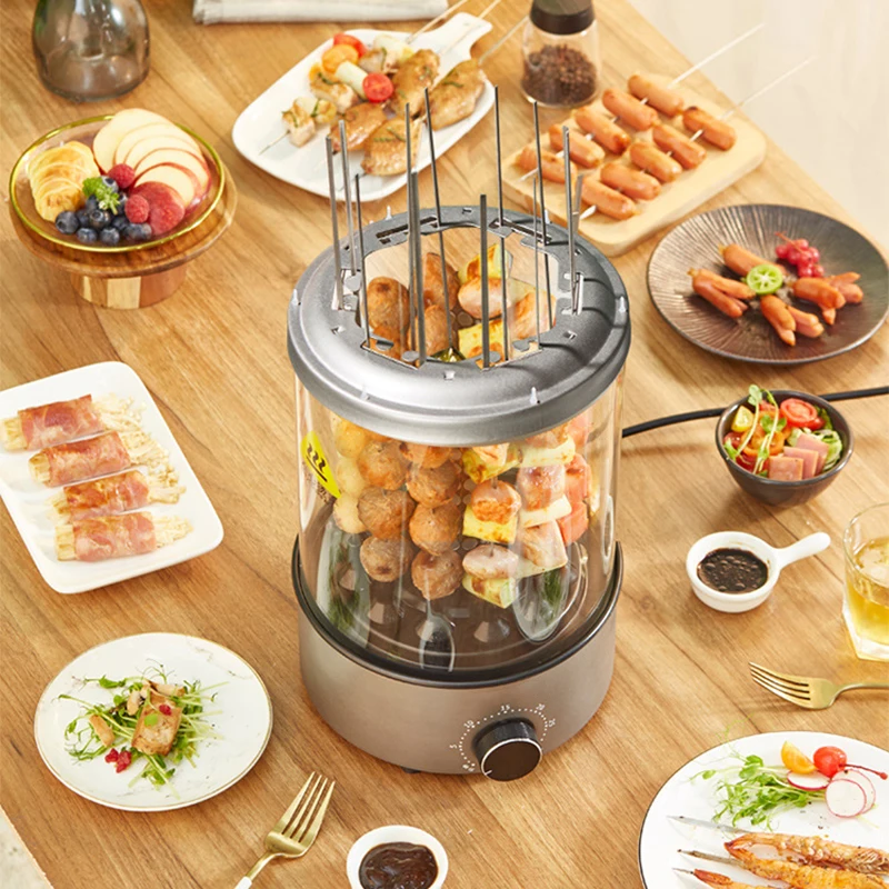 

1100W Household Automatic Multi-function Rotary Skewer Machine Lamb Skewer Artifact Indoor Smokeless High-power Barbecue