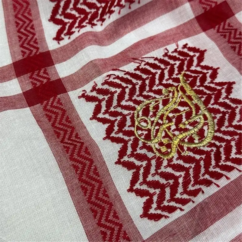 

652F Keffiyeh Scarf Shemagh Comfortable Headwrap for Men Daily Wear and Theme Party