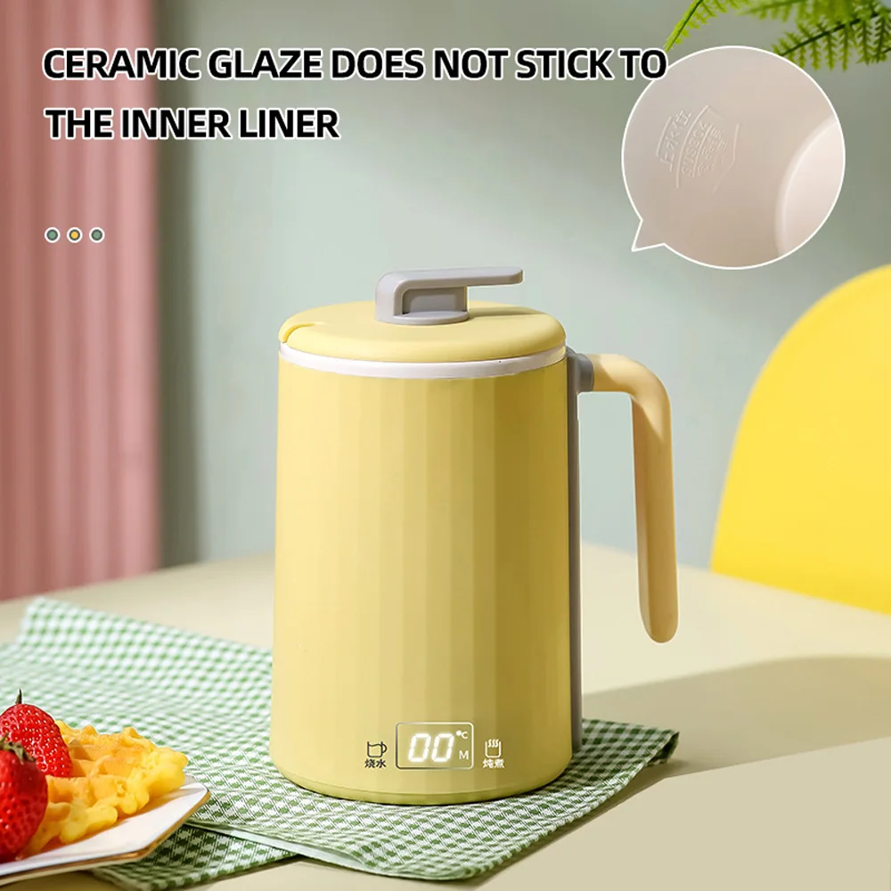 Copo elétrico portátil de água quente, Chaleira fervente, Copo Multifuncional, 450ml, 300W