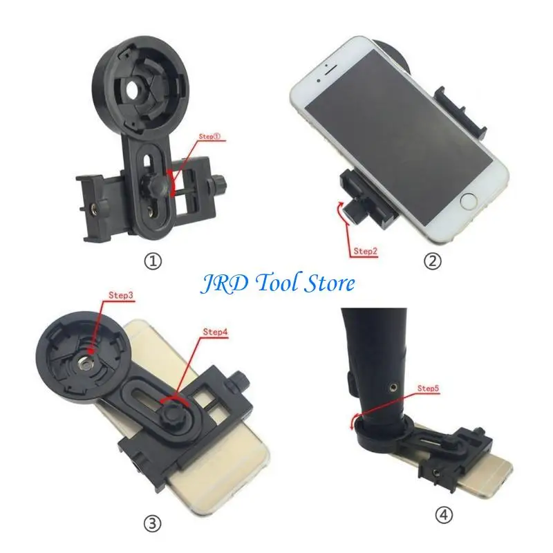 A2UD Universal Phone Sporter soporte soporte soporte binocular telescopio clip