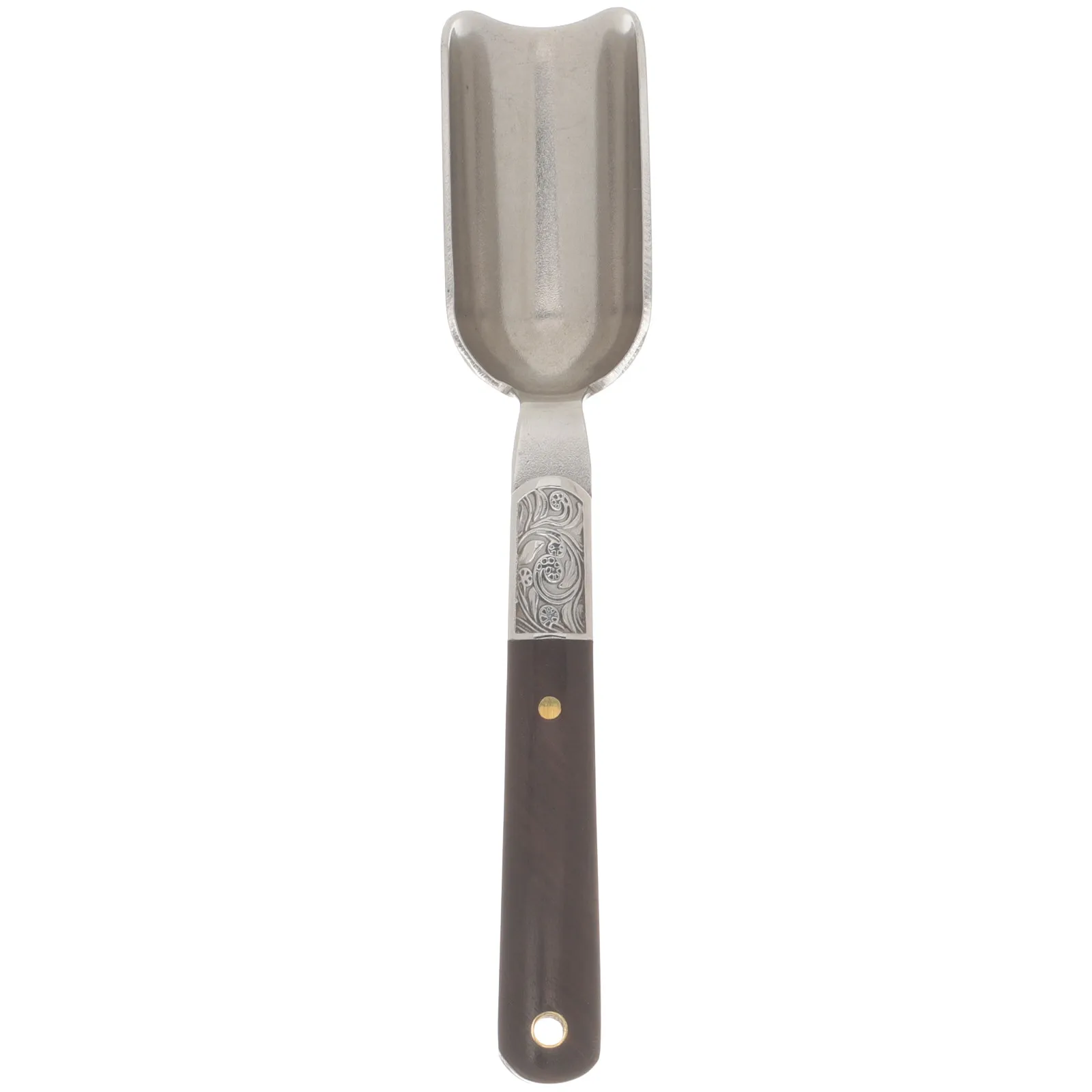 

Handcrafted Wood and Metal Tea Scoop Spoon for Loose Leaf Tea Coffee Beans Sugar Popcorn Grain Scooping Kitchen Tool Retro Decor