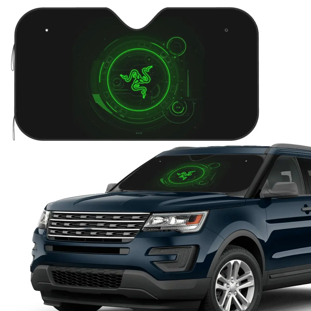 

Razer Coasters Sunshade Windscreen Car Front Windshield Window Sun Visor Accessories Covers