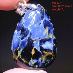 Natural Blue Pietersite Chatoyant Water Drop Pendant Cat Eye Jewelry Women Men Namibia Yellow Fire Pietersite Gemstone AAAAAA