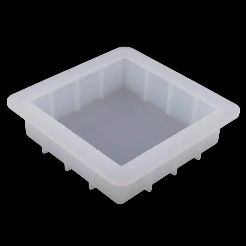 Square Silicone Soap Molds DIY Handmade Loaf Mould 1100ml for DIY Soap Making Mooncake Chocolate Baking Mold Candle Making Mold