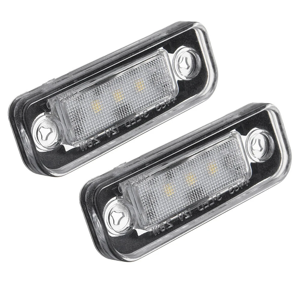 New 2pcs LED License Plate Light Lamp Error Free For Mercedes Benz W203 5D W211 W219 R171 Car Accessories Dropshipping In Stock