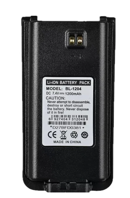 .。for Hytera TC-610/TC-0620/TC-610S Walkie-talkie Battery Large Capacity Lithium Battery BL1204.。