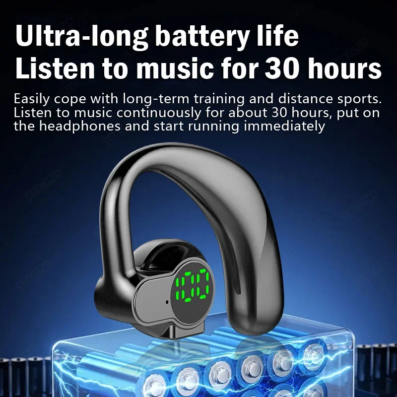 سماعات بلوتوث Wwireless سماعة رأس مفتوحة بالكامل توصيل الهواء سماعات أذن بخطاف يدوي إلغاء الضوضاء Audifonos Sports #2