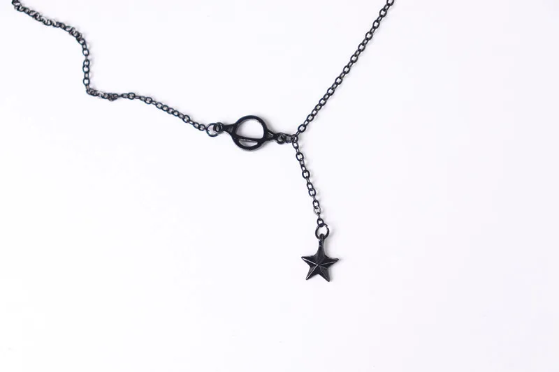 Korean Version Versatile, Luxurious, Fresh And Minimalist Student Black Planet Five Pointed Star Bracelet Women\'s Jewelry