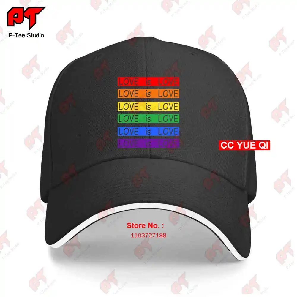 Semua Cinta adalah cinta Gay Lesbian Lgbt bisbol topi truk topi 5NPJ