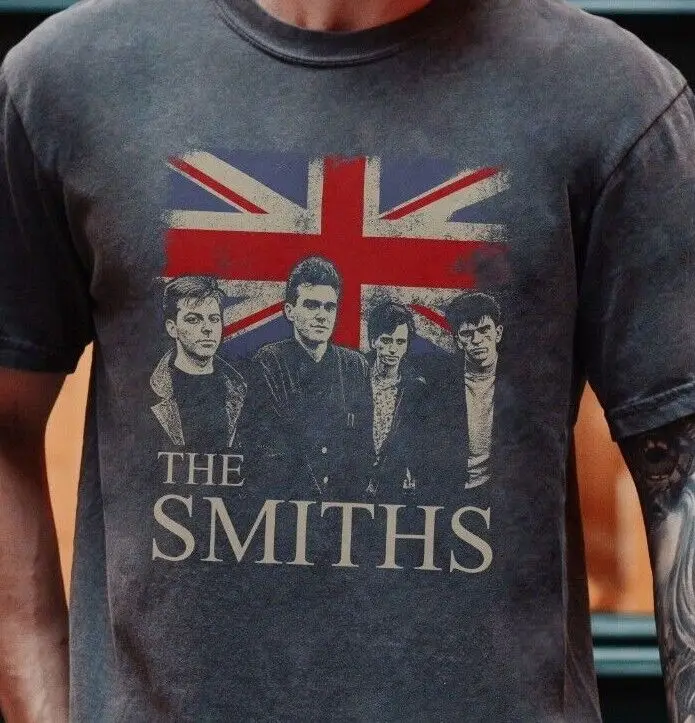 The Smiths English Rock Band T-Shirt on Vintage Black Comfort Colors 1717 Tee