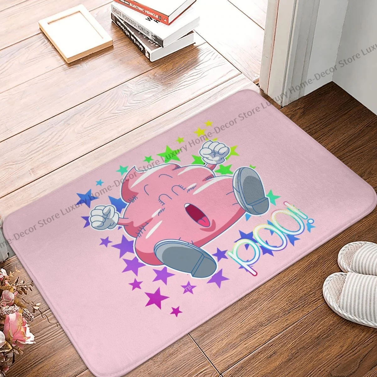 Dr Slump Anti-Slip Doormat Living Room Mat Poop Pattern Balcony Carpet Entrance Door Rug Bedroom Decorative