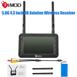 9IMOD 4.3inch 5.8G FPV Monitor HD Aviation Wireless Receive Image Transmission Dual Antenna