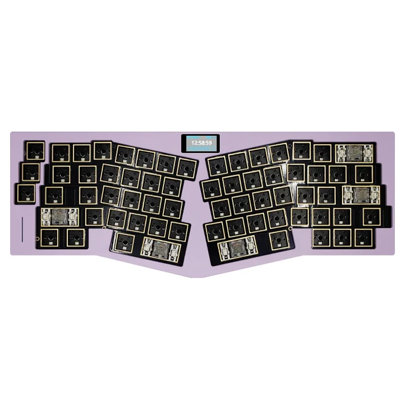 Imagem -05 - Mifuny-teclado Mecânico de Alumínio sem Fio 3-mode Hot Swap Junta Rgb Tela Embutida Teclado Personalizado para Jogos para pc Portátil Alice