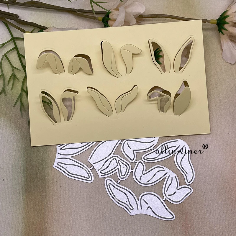 Easter bunny ears series Metal Cutting Dies Stencils For DIY Scrapbooking Decorative Embossing Handcraft Die Cutting Template