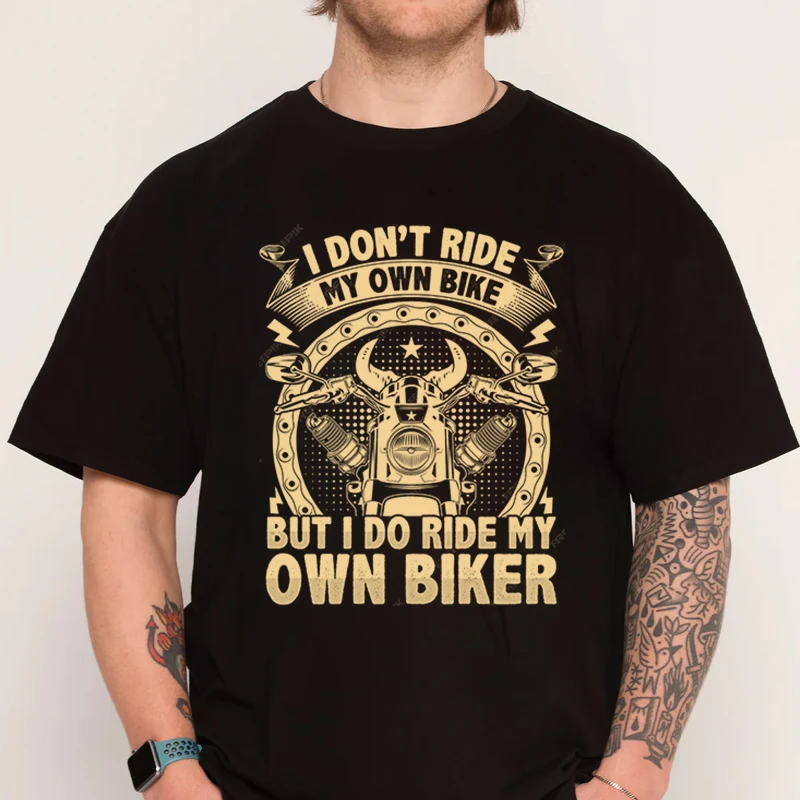 دراجة نارية التي شيرت تصميم خمر دراجة متسابق التي شيرت 100% القطن الرجال قميص ملابس عادية قصيرة الأكمام بلوزة مستديرة العنق