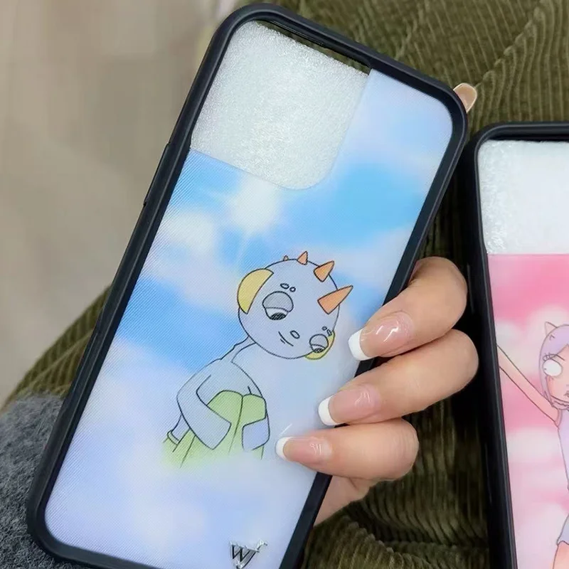 Wildflower 3D Emergency Intercom Phone Case for iPhone 17 16 15 14 13 12 Pro Max Plus 16pro 15pro Luxury WF Cartoon Back Cover